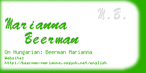 marianna beerman business card